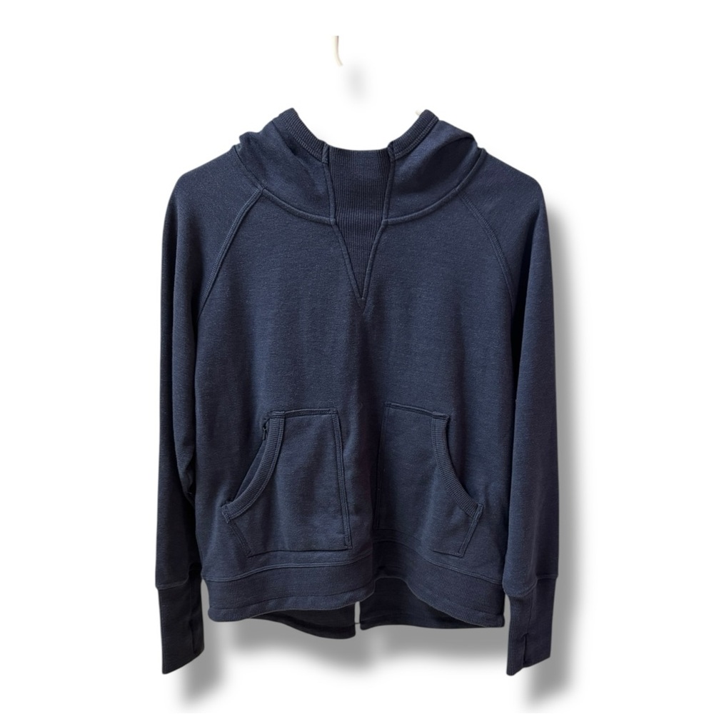 Navy Blue Mountain Hare Wear Woman’s Hoodie Size M